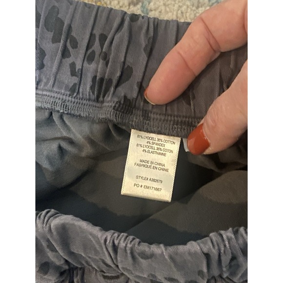 Side Stitch‎ L A Women's Drawstring Leopard Print Pants Gray Size Small - Picture 6 of 11